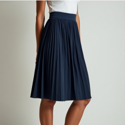 Elegance in Motion Drop-Yoke Pleated Skirt