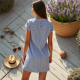 Nautical Breeze Striped Boatneck Dress