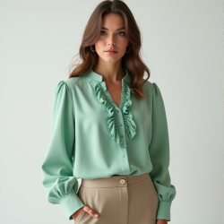 Elysian Ruffle Elegance Blouse
