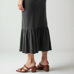 Cozy Luxe Soft-Knit Sweater Skirt