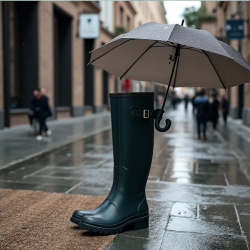 AquaStride Tall Waterproof Rain Boots