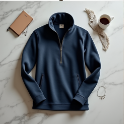 CozyChic Quarter-Zip Fleece Pullover