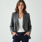 Chic Elegance Stand Collar Blazer