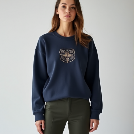Embroidered Elegance Sweatshirt