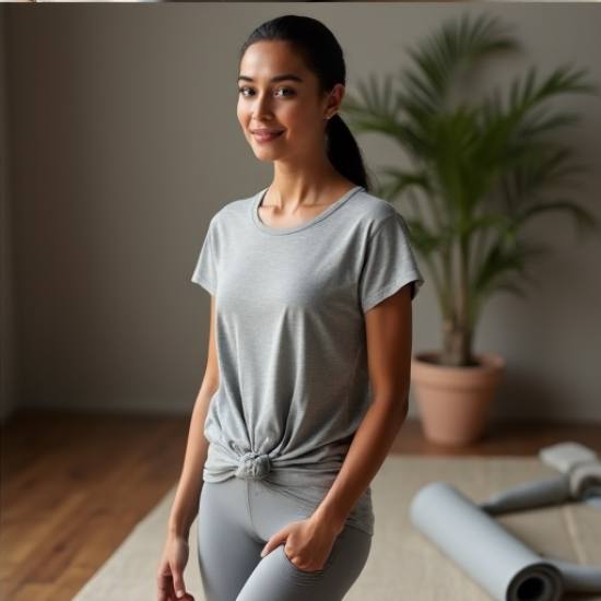 Twist & Flow Women's Yoga T-Shirt