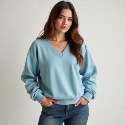 Elysian V-Neck Cozy Sweatshirt