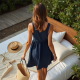 Elysian Breeze Sleeveless Trapeze Dress