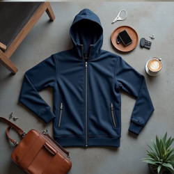 Urban Comfort Full-Zip Sweater Jacket