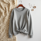 Chic Twist-Front Lounge Sweatshirt