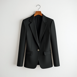 Elegance in Motion: Women's Notched Lapel Blazer
