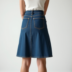 Elysian Denim A-Line Skirt