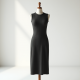 Elysian Elegance Sleeveless Ribbed Midi Dress