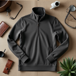 EverWarm Heathered Fleece Quarter-Zip Pullover