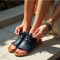 Elysian Steps Ghillie Lace-Up Sandals