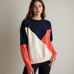 Chic Harmony Colorblock Pullover