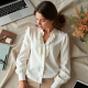 Elysian Ruffle Elegance Blouse