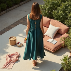 Chic Wave High-Low Hem Dress