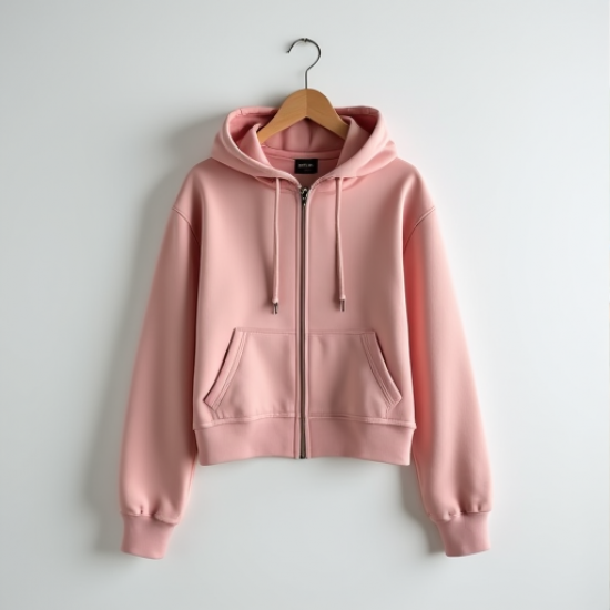 Chic Urban Cropped Zip Hoodie