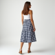 Chic Gingham A-Line Midi Skirt