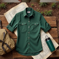 EcoTrail Women's Roll-Up Sleeve Hiking Shirt