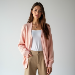 Elysian Breeze Pointelle Knit Cardigan
