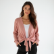 Chic Comfort Tie-Front Knit Shrug