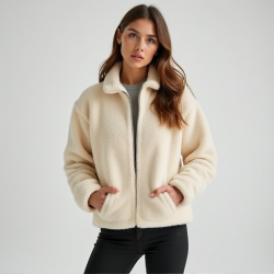 Vintage Chic Pile Fleece Jacket