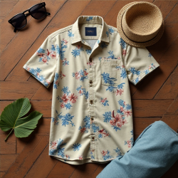 Tropical Breeze Camp Collar Shirt