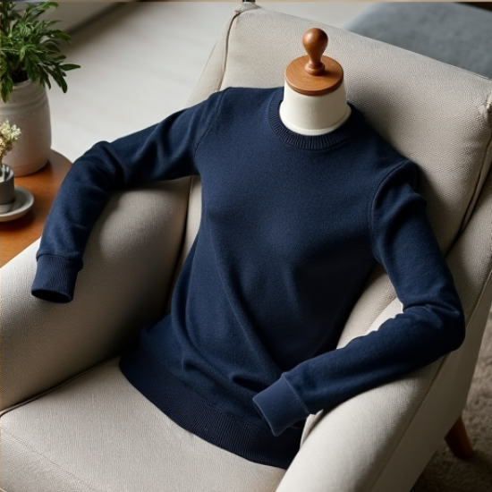 Classic Comfort Bird's Eye Knit Pullover