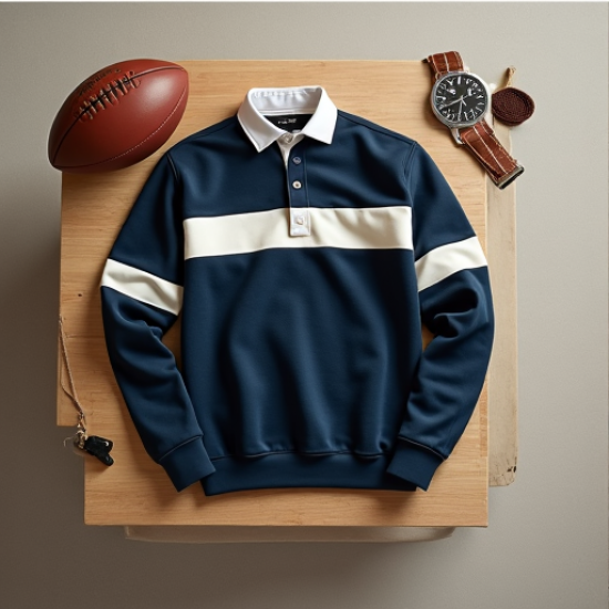 Heritage Stripe Rugby Sweatshirt