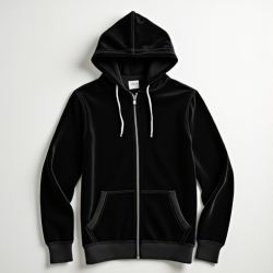Velvet Luxe Zip-Up Hoodie
