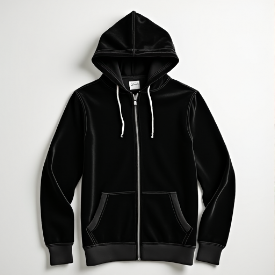 Velvet Luxe Zip-Up Hoodie