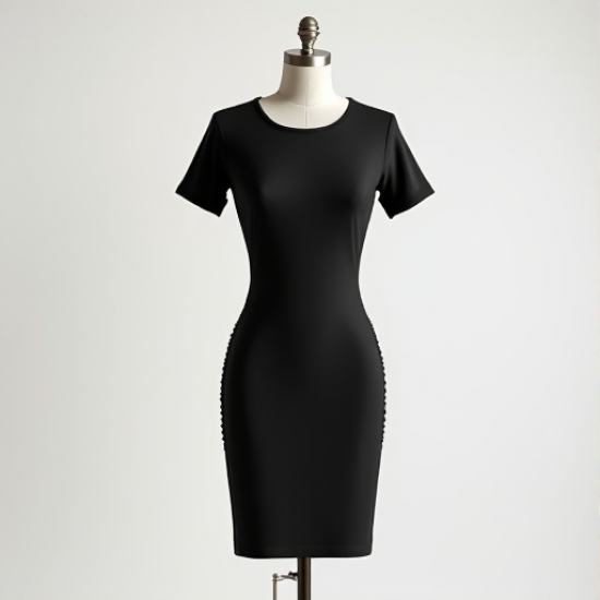 Chic Ruched Elegance T-Shirt Dress