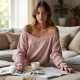 Chic Escape Off-the-Shoulder Lounge Sweatshirt