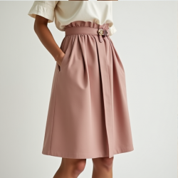 Chic Elegance Paperbag Waist Skirt