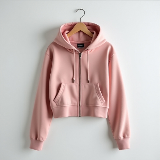 Chic Urban Cropped Zip Hoodie