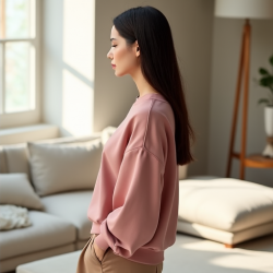 Chic Comfort Balloon Sleeve Sweatshirt