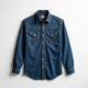 Rustic Charm Snap-Front Denim Shirt