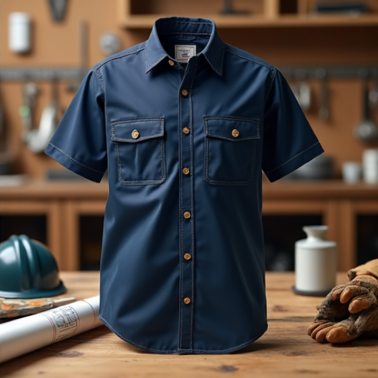 Titan Pro Men's Double Pocket Ripstop Work Shirt