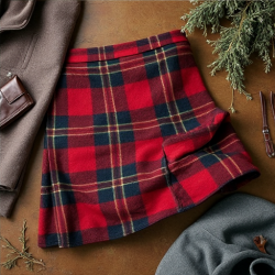 Highland Heritage Plaid Wool Blend Kilt