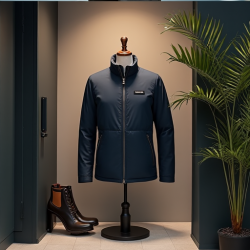 Nordic Breeze Stand-Collar Puffer Jacket