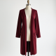 Elegance Wrap: Women's Long Open-Front Cardigan