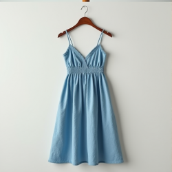 Elysian Breeze Woven Crinkle Gauze Cami Dress