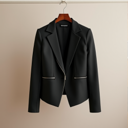 Chic Comfort Knit Moto Blazer