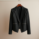 Chic Comfort Knit Moto Blazer Chic Comfort Knit Moto Blazer