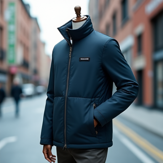 Nordic Breeze Stand-Collar Puffer Jacket
