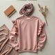 Chic Ruffle Luxe Sweatshirt