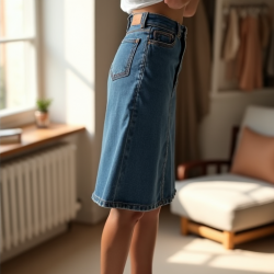 Elysian Denim Elegance Skirt