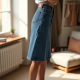 Elysian Denim Elegance Skirt