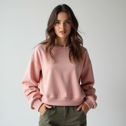 Chic Urban Edge Cropped Sweatshirt